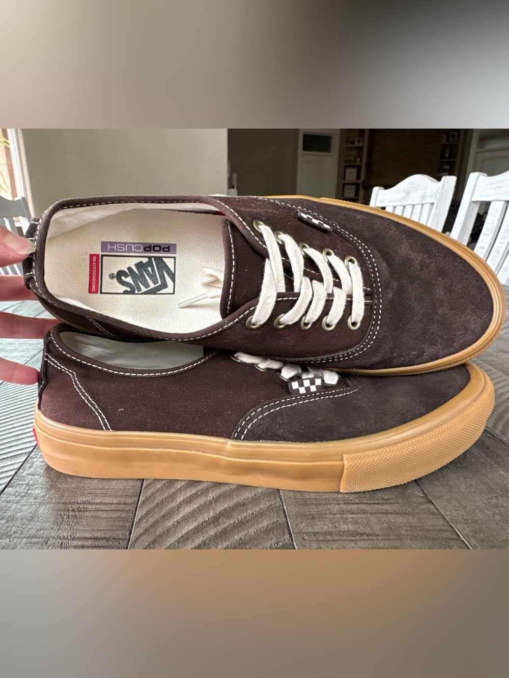 Vans Skate Authentic Brown Canvas/Gum Skater Sneakers Men’s Size 10.5 (NWOT) - Picture 5 of 16